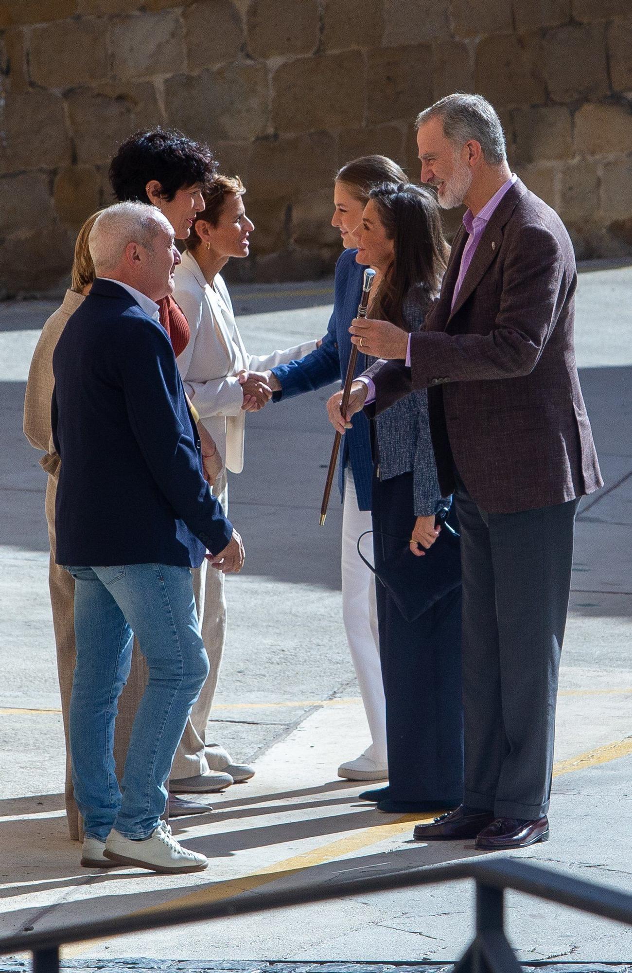 Fotos de la visita de los Reyes a Olite y Tudela