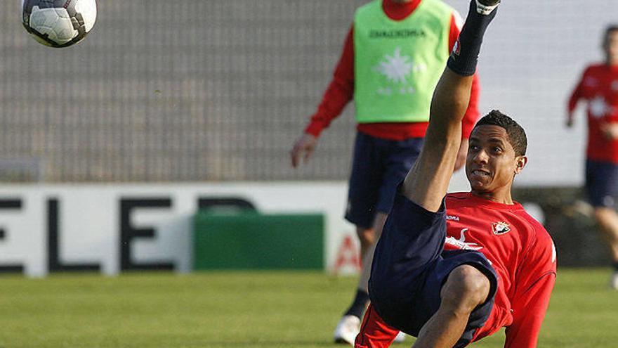 Roversio, en un entrenamiento.