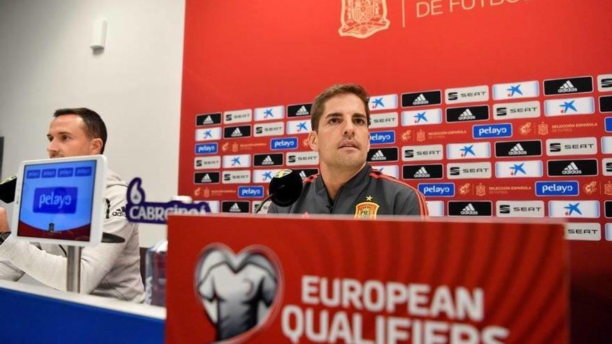 El seleccionador español, Robert Moreno.