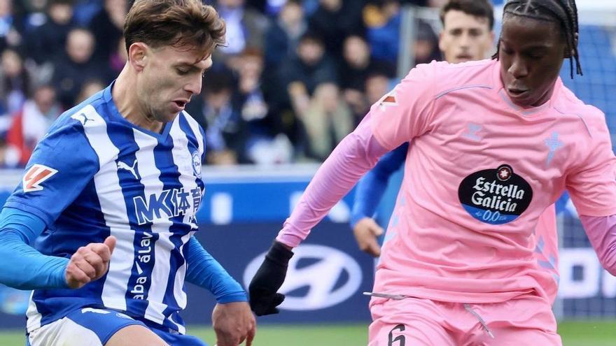 El 1x1 del Alavés ante el Celta: Boyé, neutralizado