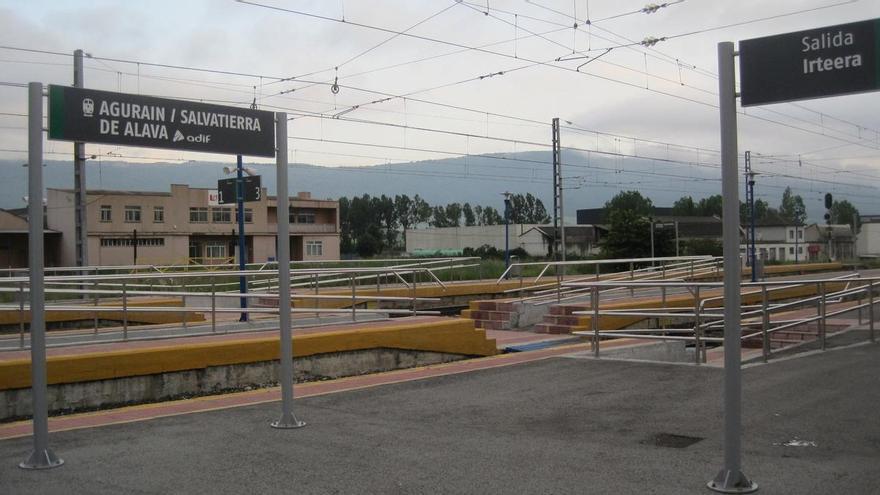 Muere un hombre de avanzada edad tras ser arrollado por un tren en Agurain