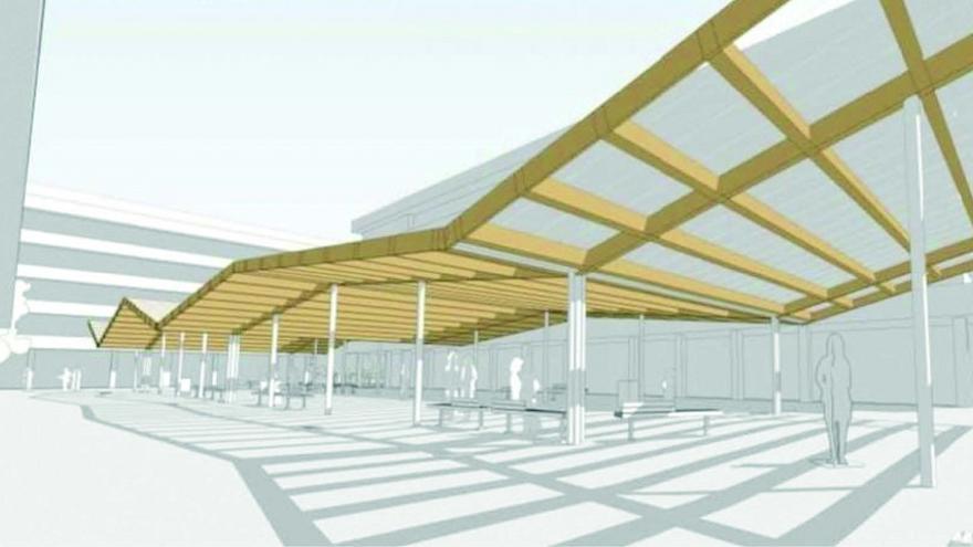 El PNV de Abadiño propone cubrir la plaza del mercado
