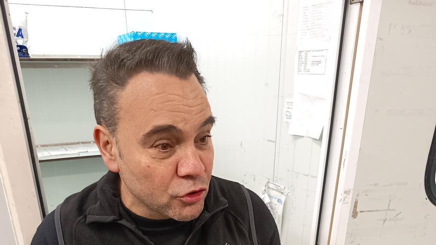 Gaizka Fernández de Zarate, mayorista de pescado y marisco en Mercabilbao.