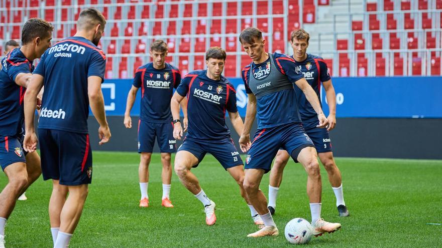 Vídeo del entrenamiento de Osasuna en El Sadar previo al partido ante el Getafe