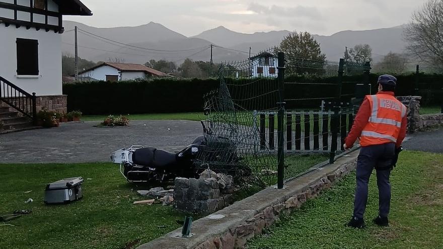 Muere un motorista en Urdax: expelotari y cocinero del Hospital de Baiona