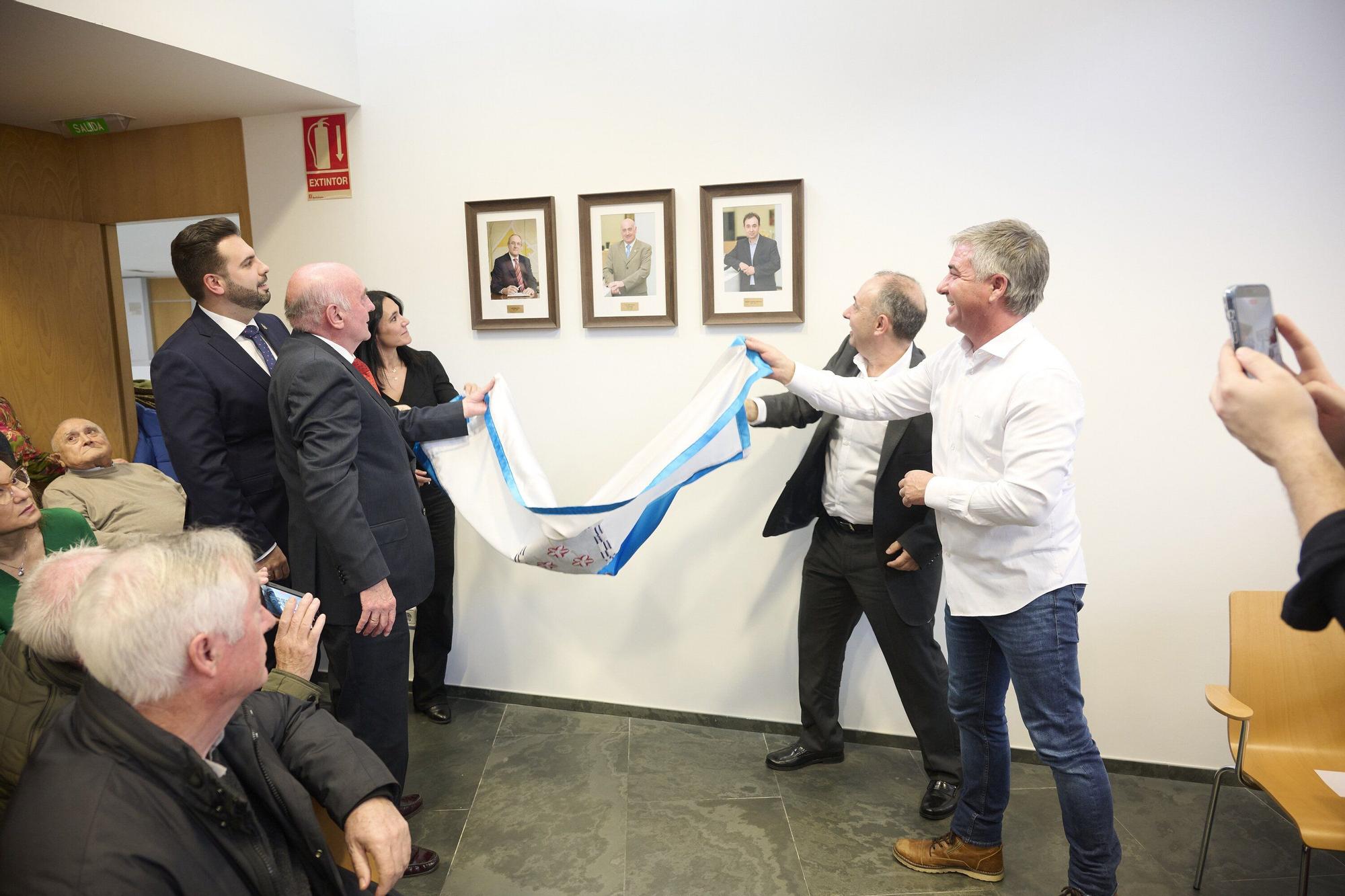 Homenaje a los tres exalcaldes de Zizur Mayor