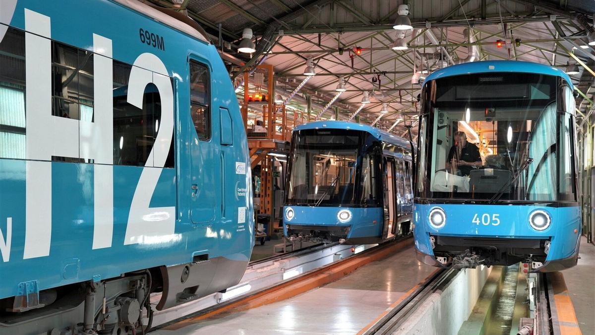 CAF impulsa un tren que puede funcionar con hidrógeno.