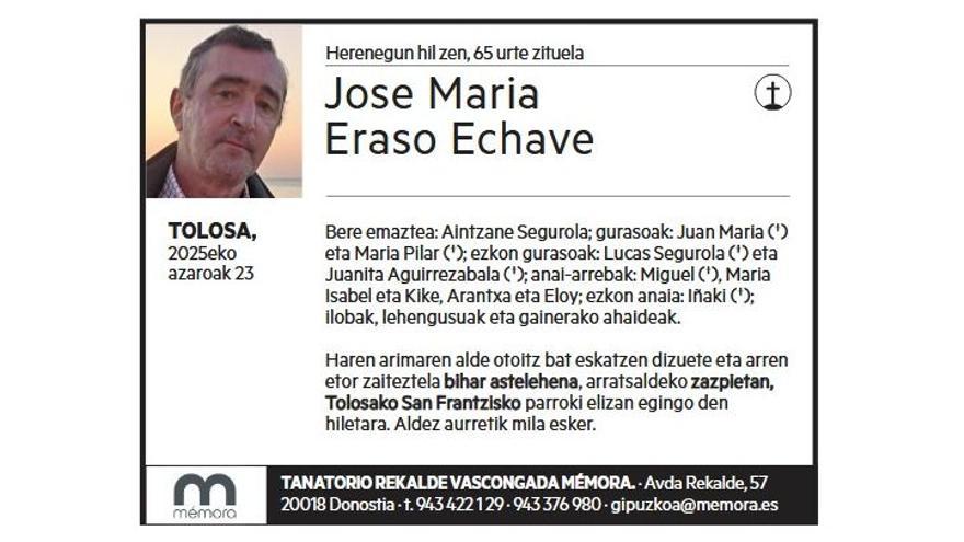 JOSE MARIA ERASO ECHAVE