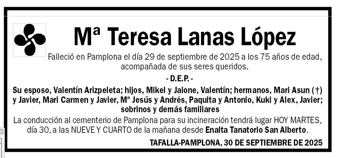 Mª Teresa Lanas López