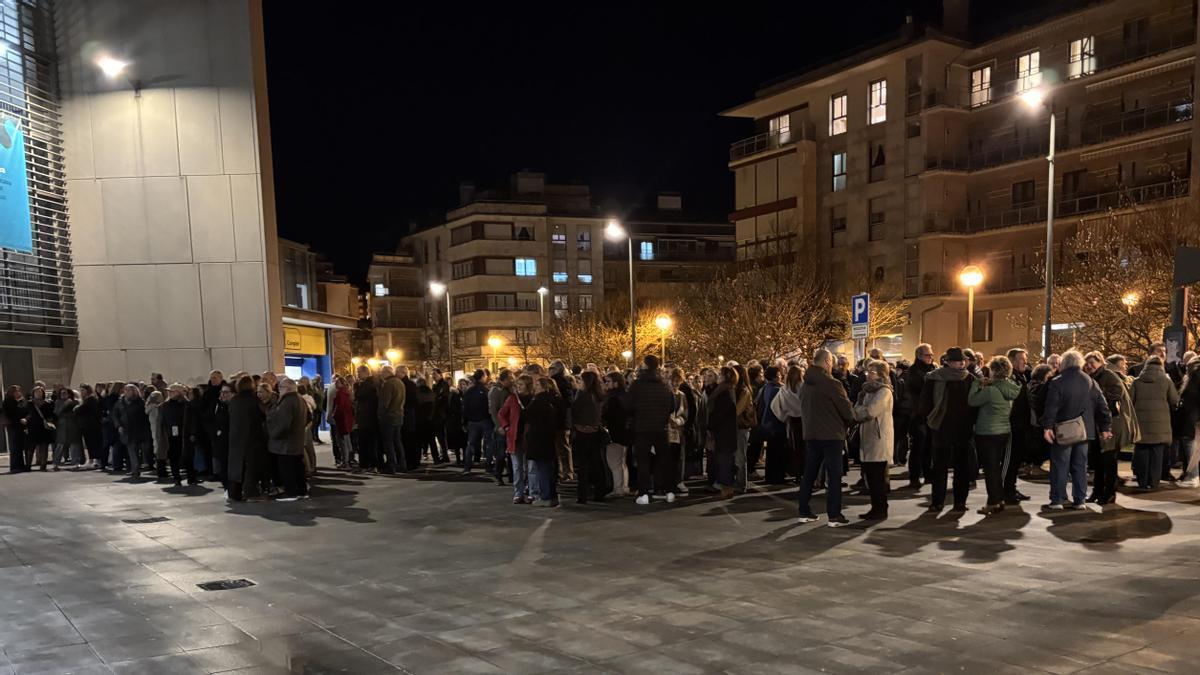 Momento de la llegada de algunos integrantes de la Junta de Mandos al Espacio Palmera Montero