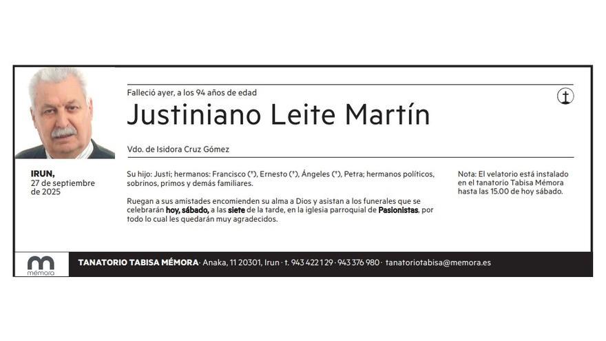 Justiniano Leite Martín