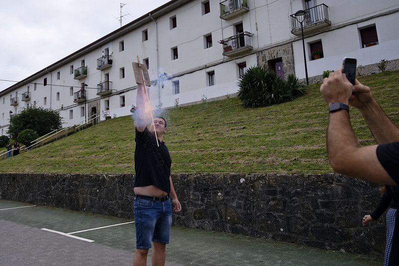 Las fiestas del barrio San Ignacio de Legazpi, en imágenes