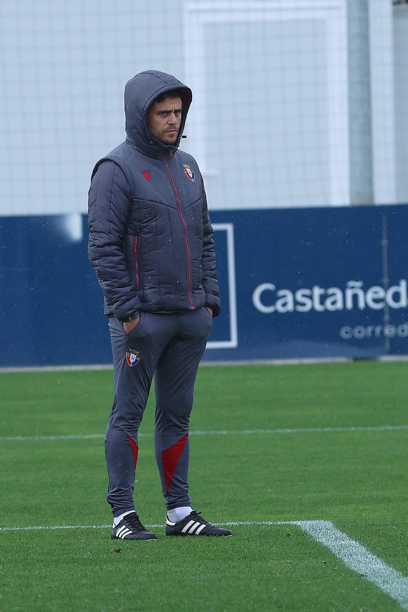 Entrenamiento de Osasuna previo al viaje a Sevilla