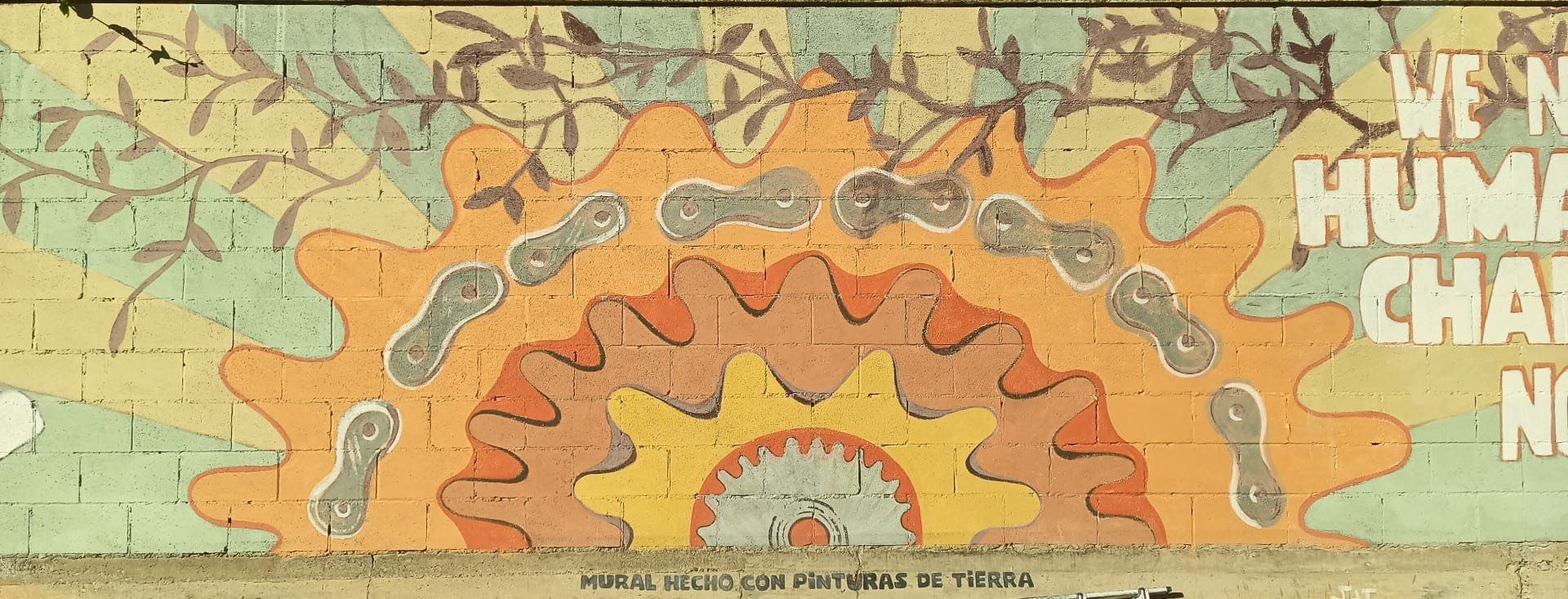 Un mural reivindica la acción climática en el IES Alhama de Corella