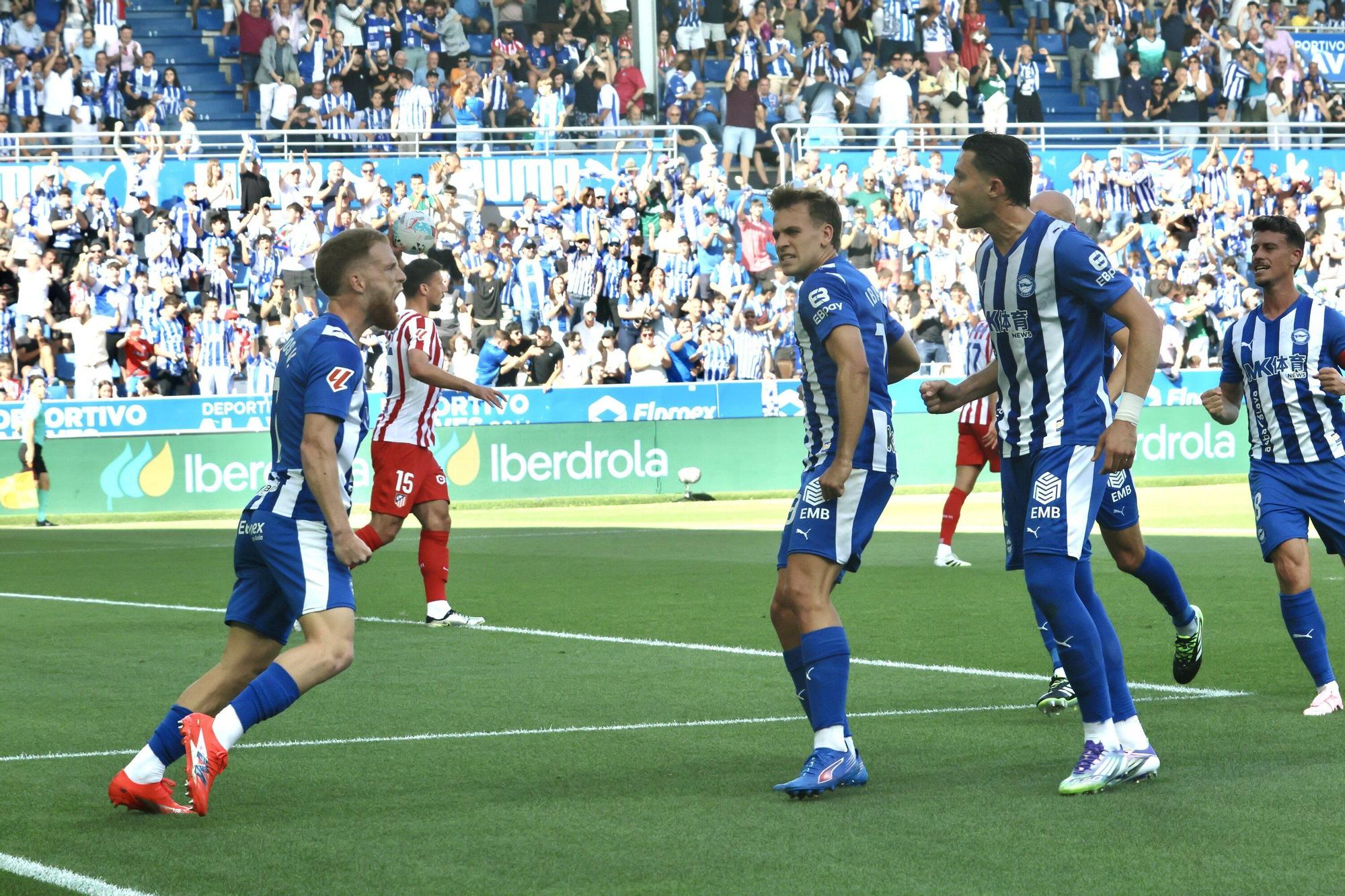 En imágenes: Un punto de oro para el Alavés tras empatar con el Atlético