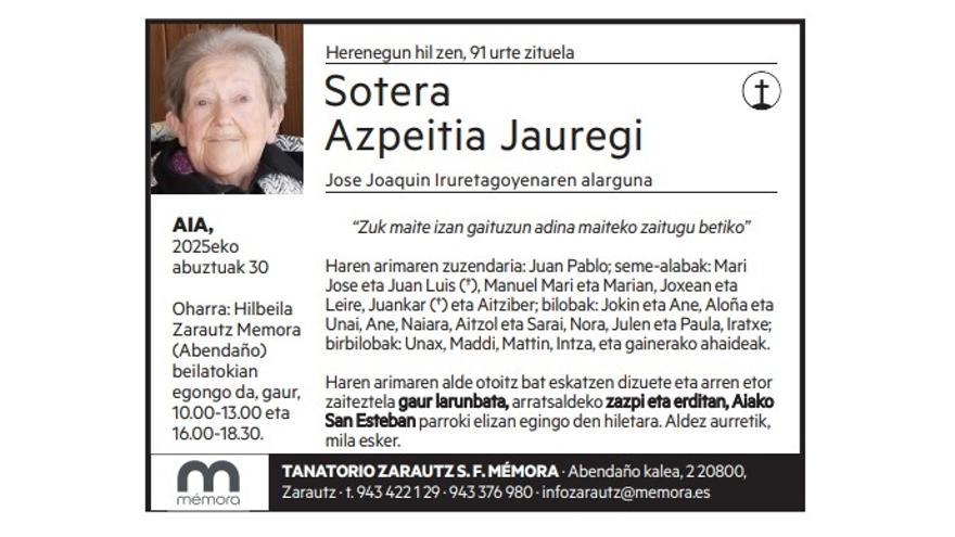 Sotera Azpeitia Jauregi
