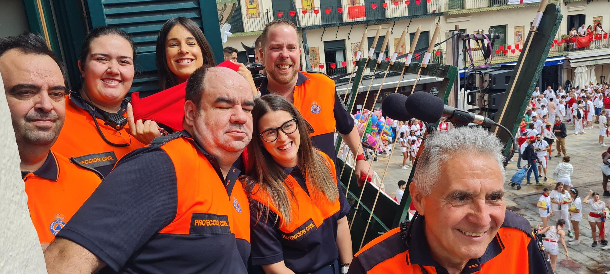 Fotos del cohete de las fiestas de Tudela 2025