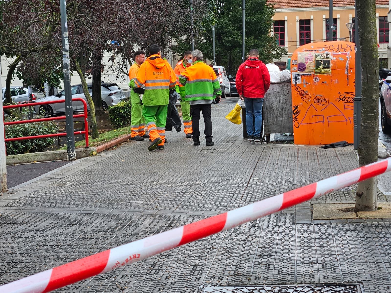 En imágenes: Matan a una persona con arma blanca en Bilbao