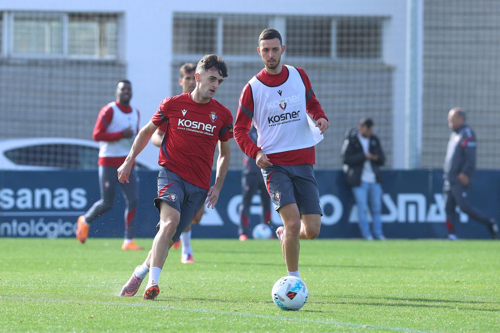 Entrenamiento de Osasuna de este domingo