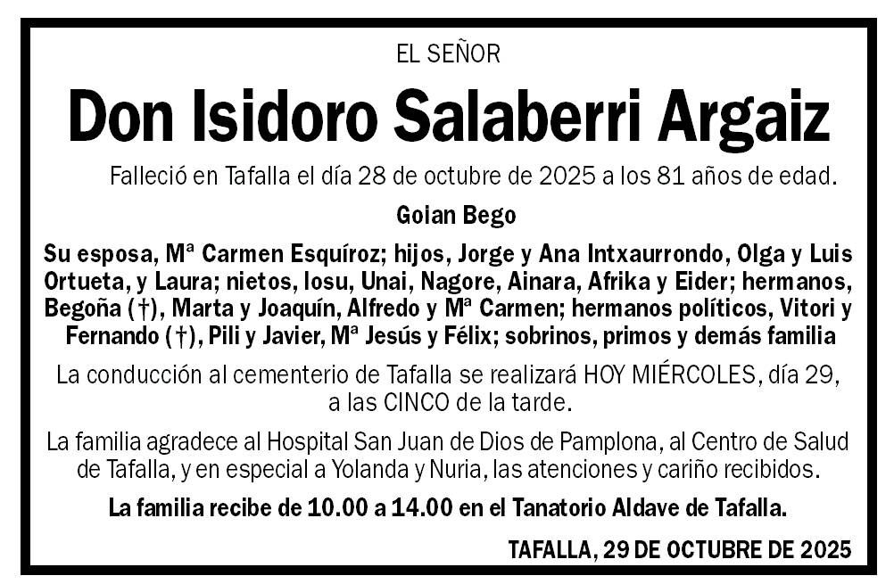 Isidoro Salaberri Argaiz
