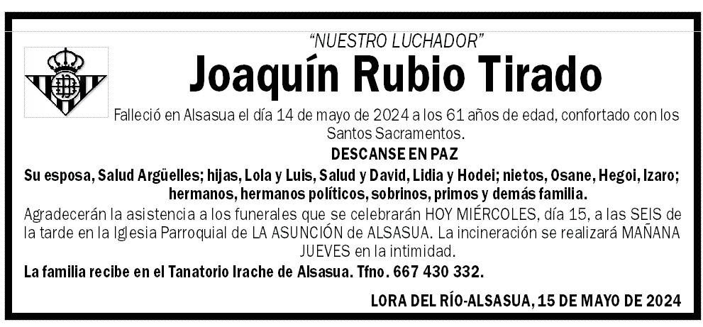 Joaquín Rubio Tirado