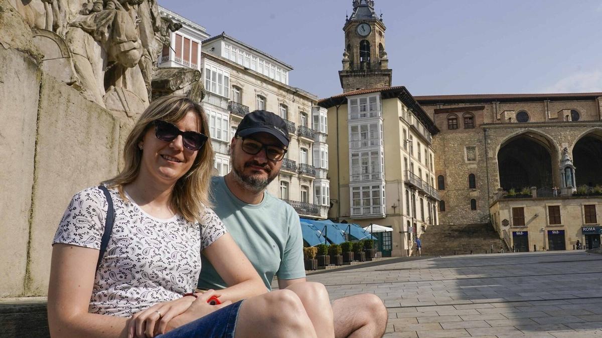 Carmen y Josean, turistas llegados desde Castellón