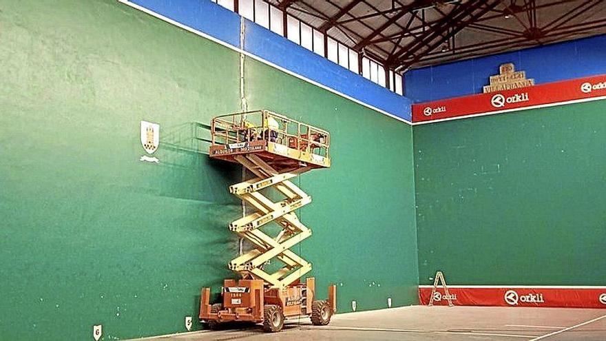 Arrancan las obras de renovación del frontón Beti Alai