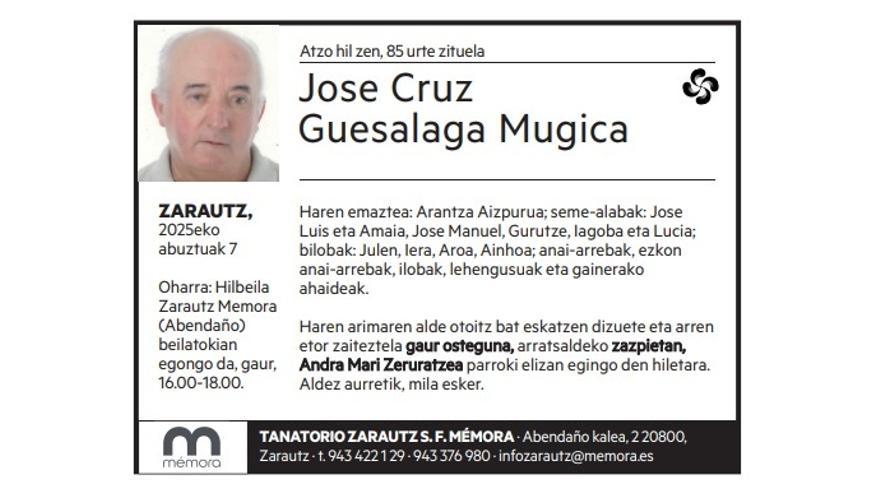 Jose Cruz Guesalaga Mugica