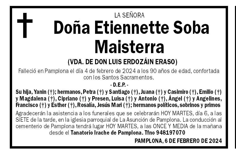 Etiennette Soba Maisterra