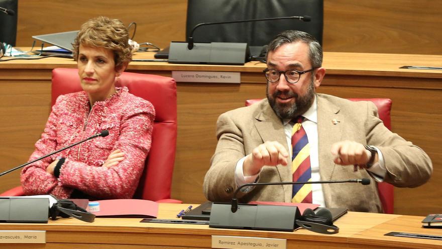 Fotos del pleno del Parlamento de Navarra del jueves 26 de febrero
