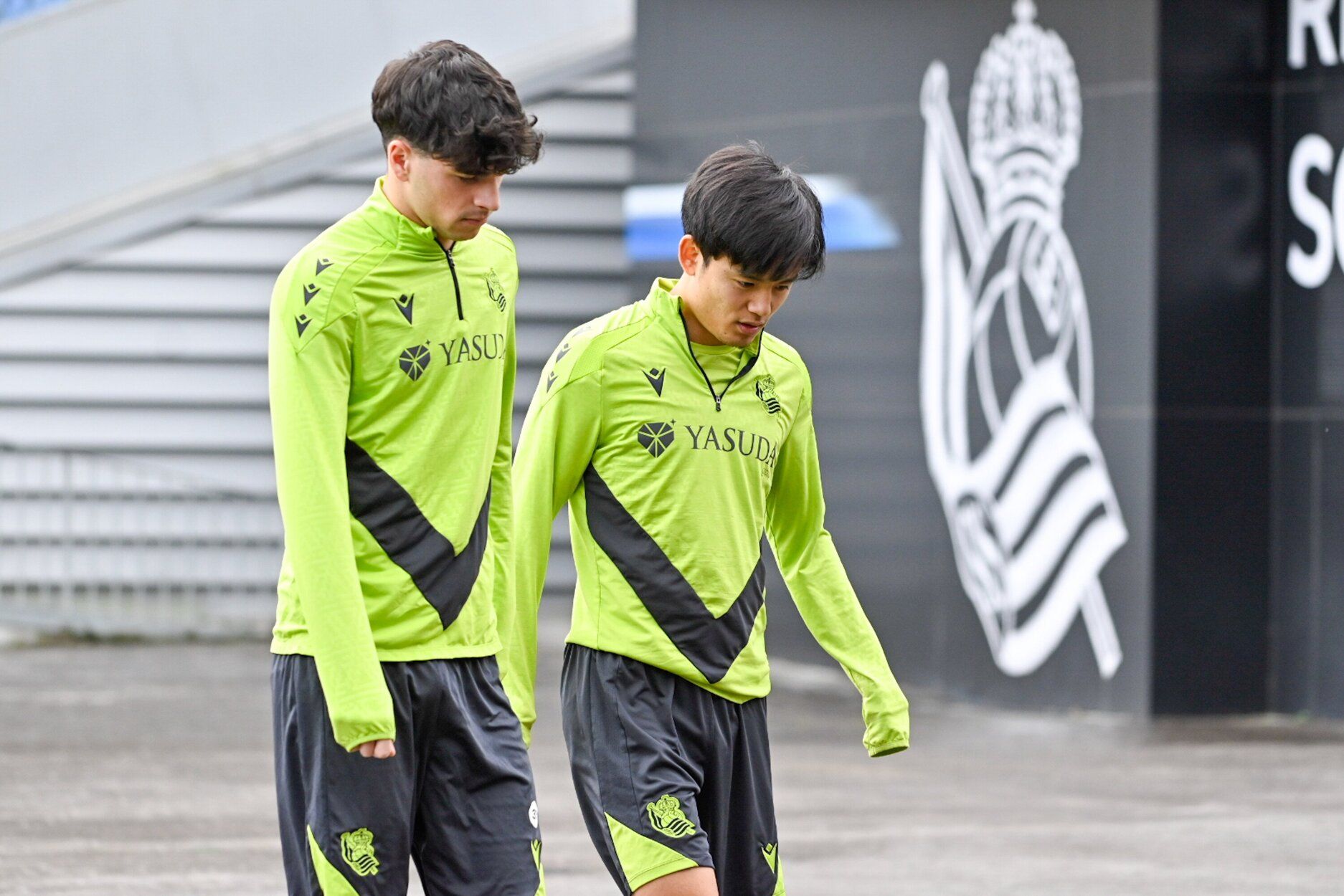 Entrenamiento antes de la semifinal en la Real y el Madrid