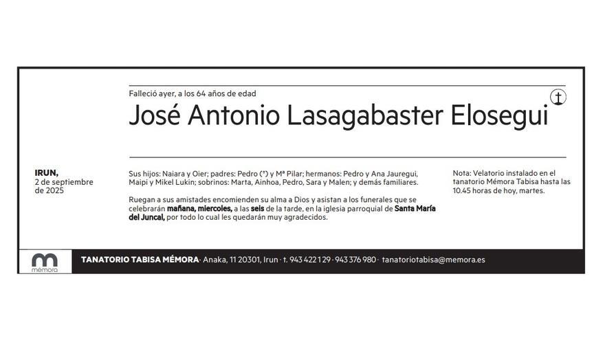 José Antonio Lasagabaster Elosegui
