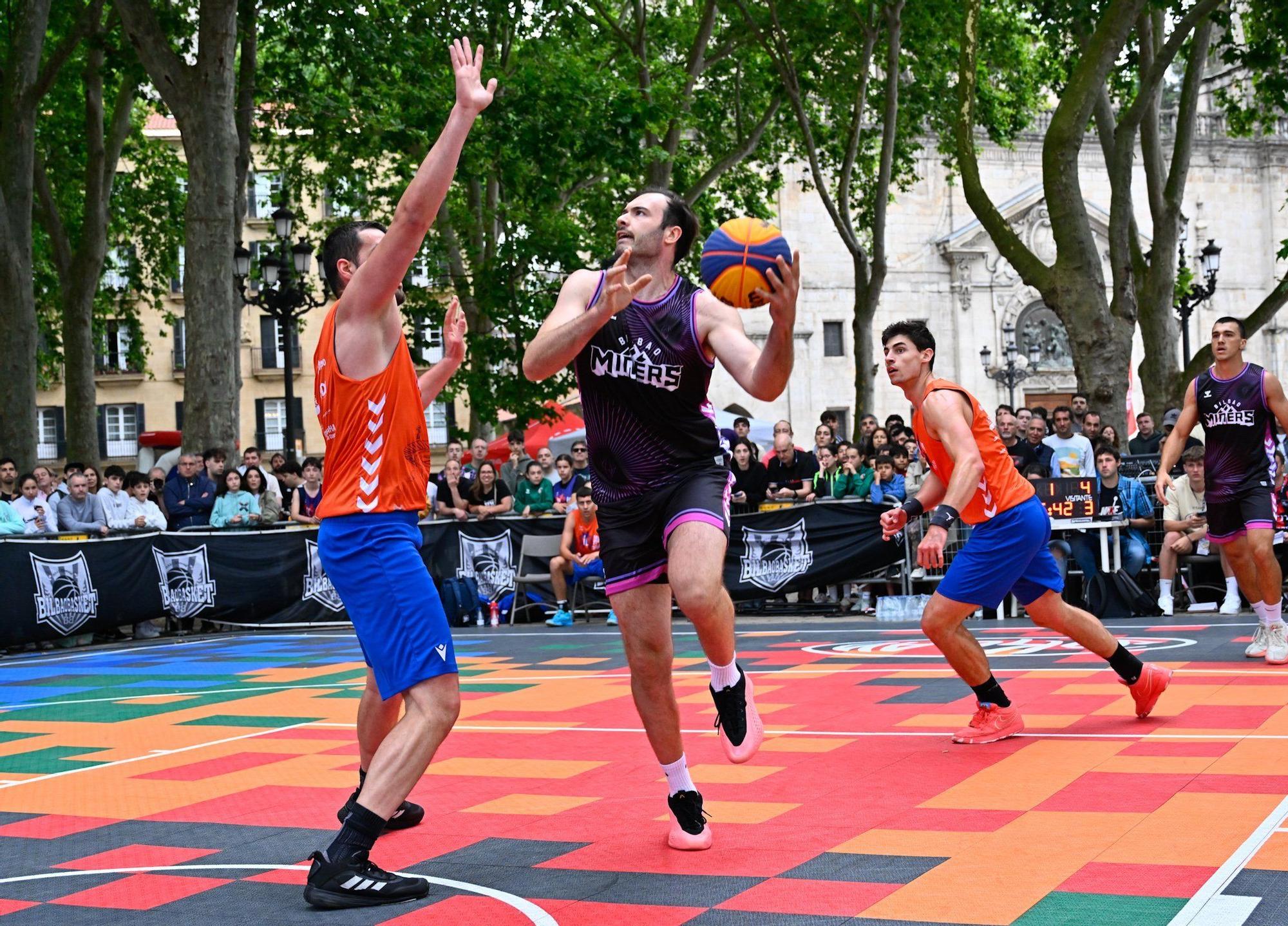 En imágenes: Bilbao se sube al carro del baloncesto 3x3