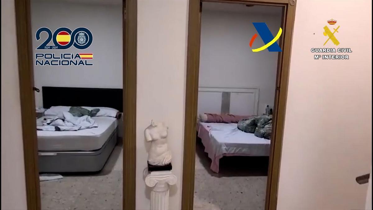 Uno de los inmuebles donde las víctimas eran obligadas a prostituirse.