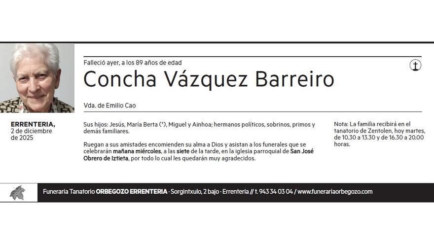 CONCHA VAZQUEZ BARREIRO