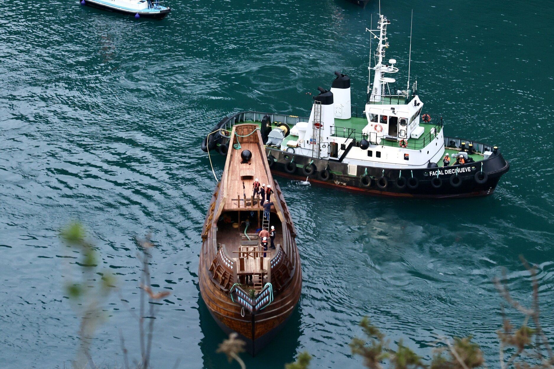 Espectacular botadura de la nao San Juan