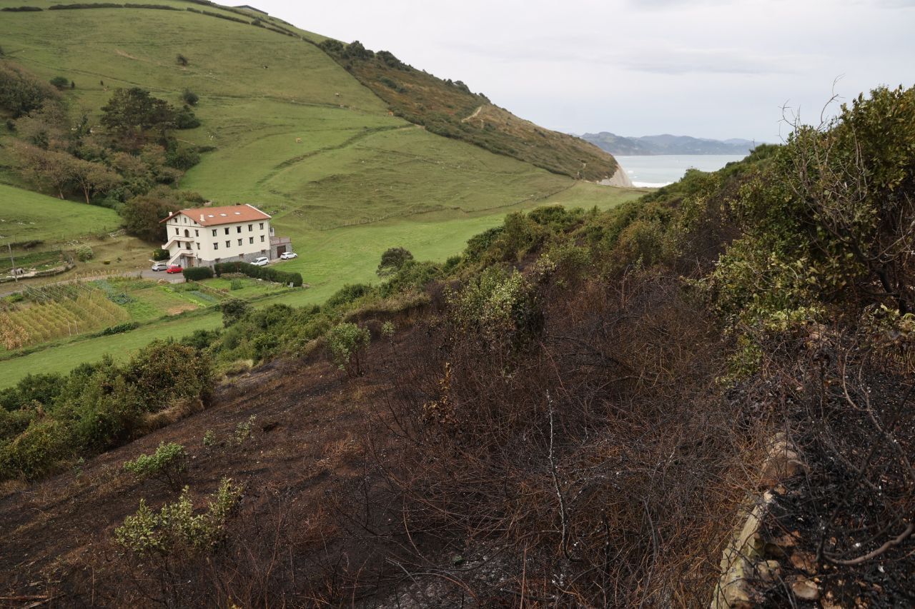 [Fotos] Incendio en Zumaia