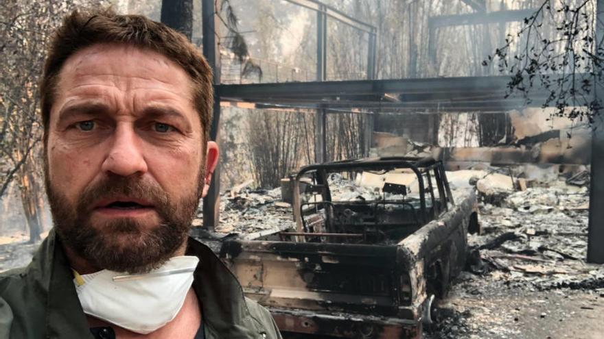 Gerard Butler y Miley Cyrus pierden sus casas en el incendio de California