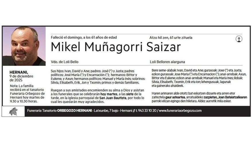 MIKEL MUÑAGORRI SAIZAR