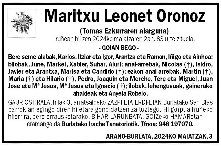 Maritxu Leonet Oronoz