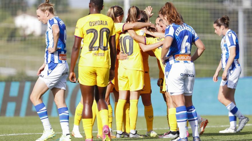 Liga F: La Real, sin opciones ante el Barcelona