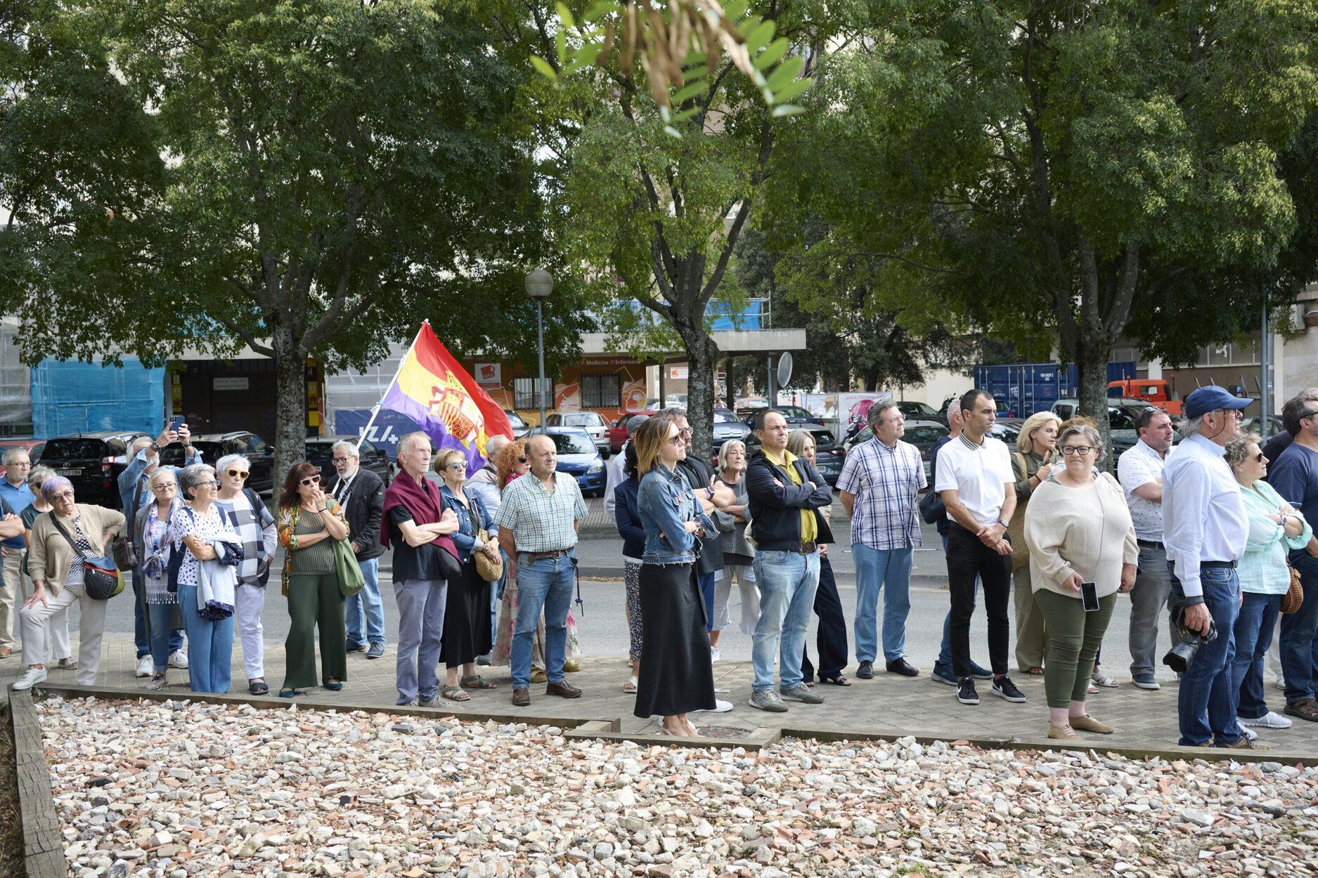 Fotos del homenaje en la vieja cárcel de Pamplona por el 89 aniversario de la matanza de Valcaldera