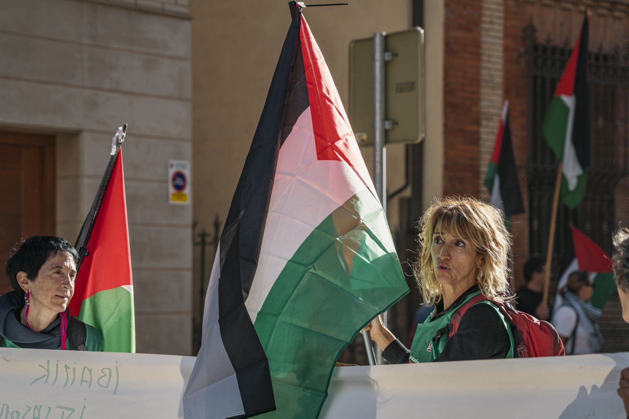 Fotos de la marcha pro Palestina 'Ibaitik Itsasora' en Tudela