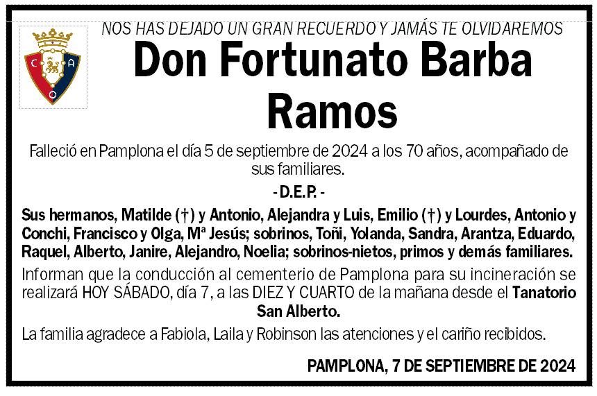 Fortunato Barba Ramos