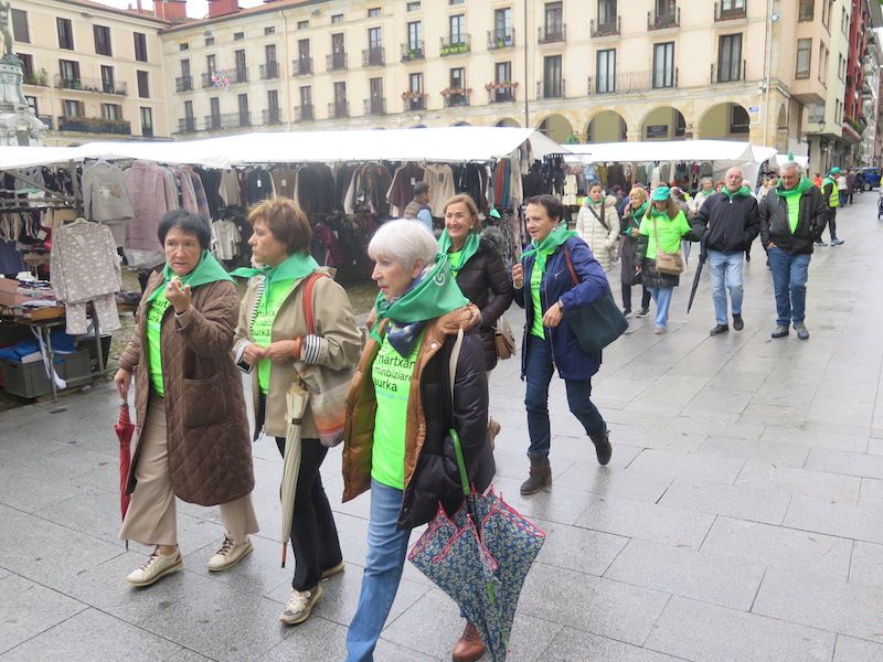 La marcha contra el cáncer de Urretxu y Zumarraga, en imágenes