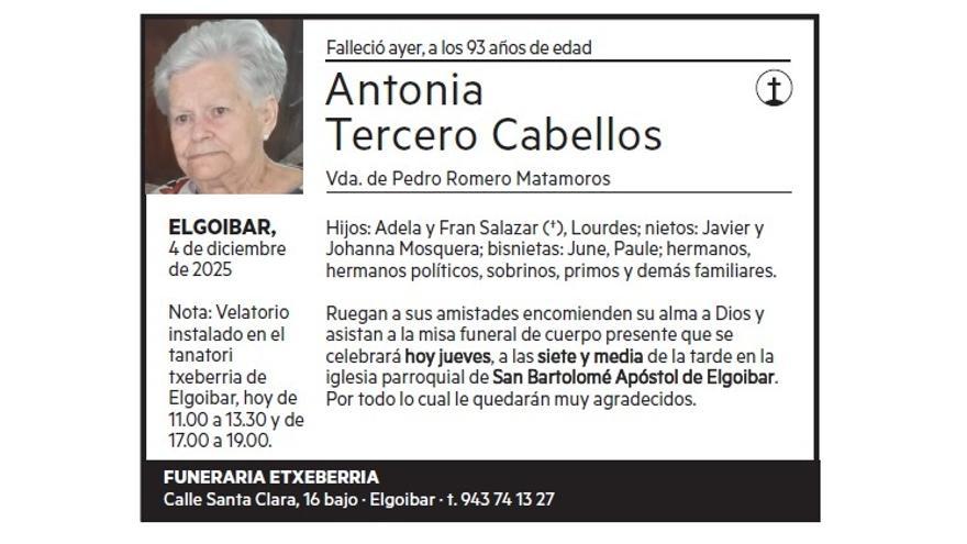 ANTONIA TERCERO CABELLOS