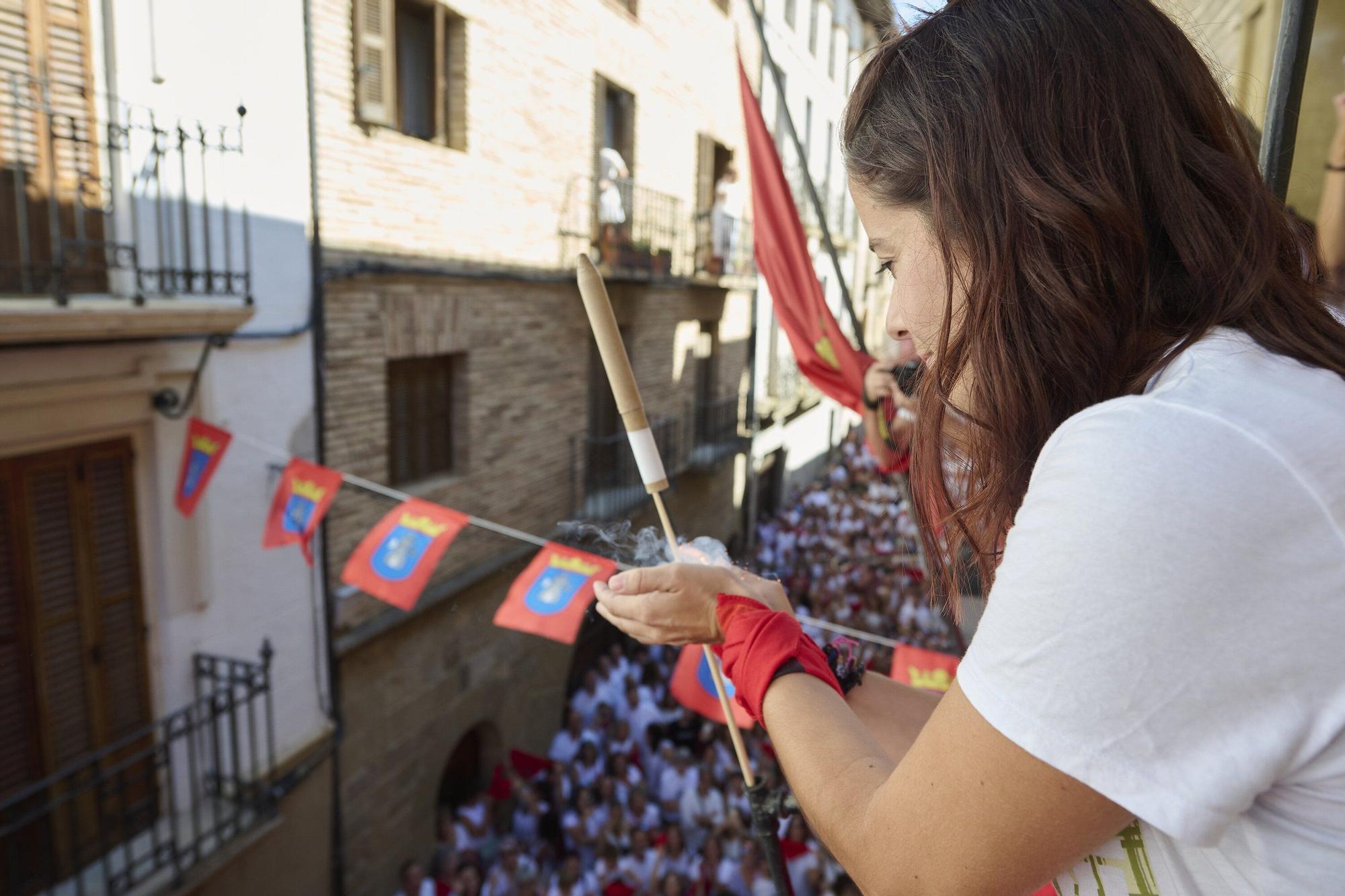 Fotos del cohete de fiestas de Lumbier 2025