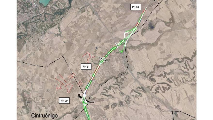 Un nuevo paso de fauna permitirá impulsar las obras de la A-15 entre Cintruénigo y Tudela