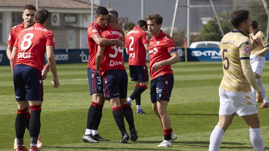 Osasuna Promesas vence al Guadalajara en un duelo frenético (4-3)