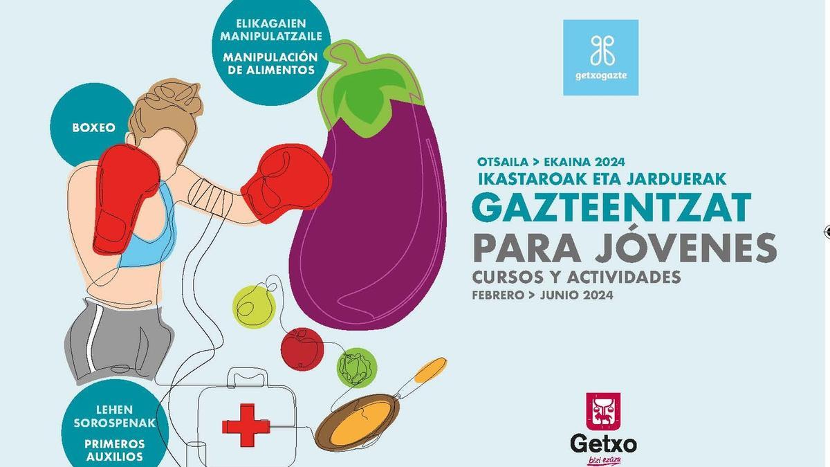 Getxo ofrece tres talleres gratuitos a  la juventud